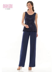 Marsoni Formal Long Sleeve Jacket Pant Suit 305