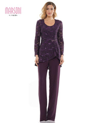 Marsoni Formal Long Sleeve Jacket Pant Suit 305