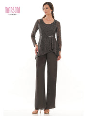 Marsoni Formal Long Sleeve Jacket Pant Suit 305