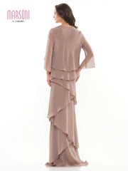 Marsoni Two Piece Ruffle Long Lace Dress 309