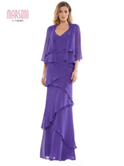 Marsoni Two Piece Ruffle Long Lace Dress 309