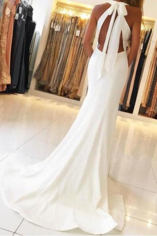 Marvelous Exquisite Fascinating Unique Open Back Sleeveless Prom with Train Mermaid Formal Evening Dress