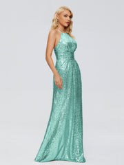 Mary Halter Hourglass Sequins Party Dresses