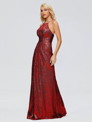 Mary Halter Hourglass Sequins Party Dresses