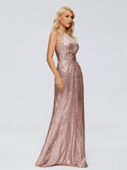 Mary Halter Hourglass Sequins Party Dresses