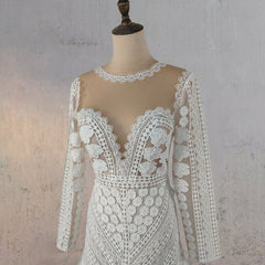 Mermaid Elegance Lace Appliqued Wedding Dress