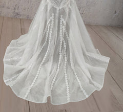 Mermaid Elegance Lace Appliqued Wedding Dress