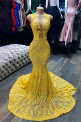 Zeemeermin halter vloer lengte mouwloze open achterste lovertjes Appliques Lace Prom-jurk