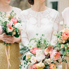Mermaid Lace Embroidery Long Sleeves Wedding Dress