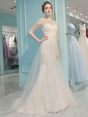 Mermaid Wedding Dresses Lace Half Sleeve Illusion Sweetheart Beading Keyhole Bridal Gown With Train