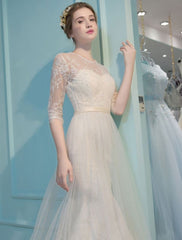 Mermaid Wedding Dresses Lace Half Sleeve Illusion Sweetheart Beading Keyhole Bridal Gown With Train