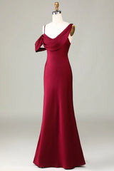 Mermaid Sleeveless Long Bridesmaid Dress