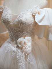 Mini / courtes robes de bal beige, robes à la maison en dentelle en tulle beige