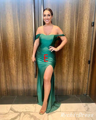 Mismatched Emerald Green Bridesmaid Dresses Mermaid Long Wedding Guest Dress