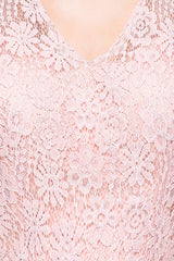 Modest V-Neck Lace Aline Bridesmaid Dresses Chiffon