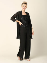 Mother of the Bride Formal Jacket Pant Suit