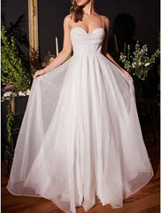 A-Line Prom Dresses Glittering Dress Formal Evening Party Sweep / Brush Train Sleeveless Cowl Neck Tulle with Glitter Slit