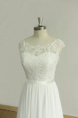 New Lace O-Neck Lace Tulle Boho Wedding Dresses
