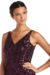 Nightway Long Formal Sleeveless Petite Dress 21685P