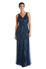 Nightway Long Formal Sleeveless Petite Dress 21685P