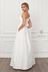 Nox Anabel Long White Wedding Dress