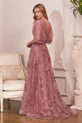Cinderella Divine OC008 Off Shoulder Long Formal Dress