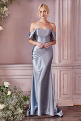 Cinderella Divine CH163 Stretch Long Formal Prom Dress