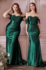 Cinderella Divine CH163 Stretch Long Formal Prom Dress