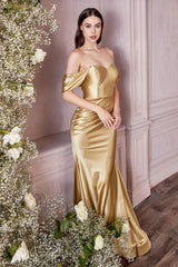 Cinderella Divine CH163 Stretch Long Formal Prom Dress