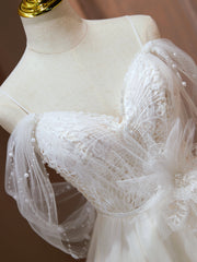 Hors de la robe de bal de tulle de champagne, robe de retour formelle courte