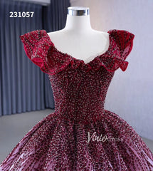 Ombre Beaded Quinceanera Dresses Off the Shoulder Ball Gown 231057