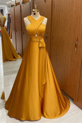 On Sale: Elegant Straps A-Line Long Prom Dress With Halter