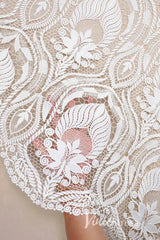Open Back Boho Wedding Dress Sheath Country Wedding Dress VW1125