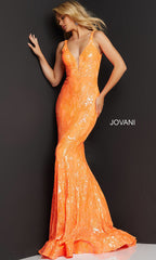 Jovani Long Designer Prom Dress with Sequins