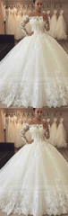 Chic Flowers Ball Gown Wedding Dresses