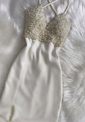 White Homecoming Dress,Sexy Homecoming Dress,Teens Homecoming Dress