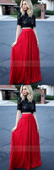 Charming Prom Dress, Sexy Long Prom Dresses, Lace Evening Dress, Elegant Homecoming Dress