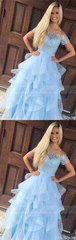 Off Shoulder Beaded Prom Dress,Elegant Homecoming Dress