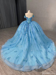 Pink Beaded Floral Wedding Dresses Sparkly Off the Shoulder Quinceanera Dress 241028
