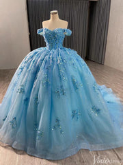 Pink Beaded Floral Wedding Dresses Sparkly Off the Shoulder Quinceanera Dress 241028