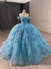 Pink Beaded Floral Wedding Dresses Sparkly Off the Shoulder Quinceanera Dress 241028