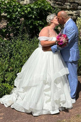 Plus Size Ball Gown Wedding Dresses Off-the-Shoulder