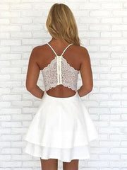 A-Line/Princess V-neck Stretch Crepe Sleeveless Pleats Short/Mini Dresses