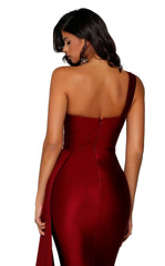 Portia And Scarlett 6321 Long Single Shoulder Prom Dress