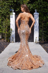 Portia And Scarlett 21208 Strapless Long Prom Dress