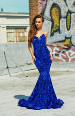 Portia And Scarlett 21208 Strapless Long Prom Dress