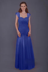 Trumpet-Mermaid Floor Length Tulle Bridesmaid Dress PR3500