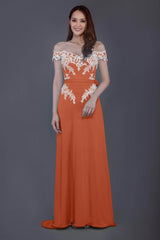 Sheath Sweep Train Knitted Fabric Bridesmaid Dress PR3561