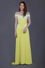 Sheath Sweep Train Knitted Fabric Bridesmaid Dress PR3561