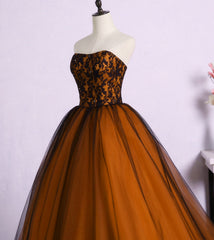 Beautiful Tulle A-Line Ball Gown Sweet 16 Party Dress, Long Prom Dress